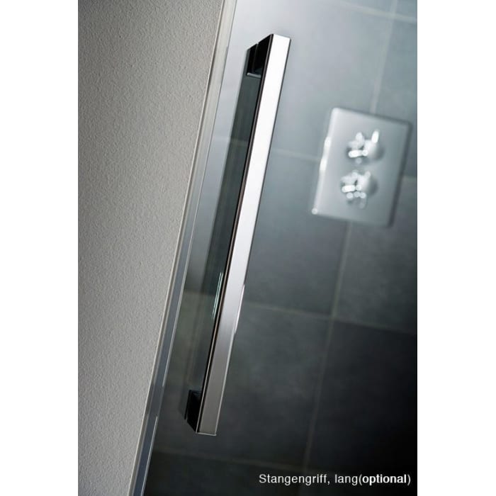 HSK K2P Drehtür und Nebenteil 90 cm für Seitenwand Anschlag links