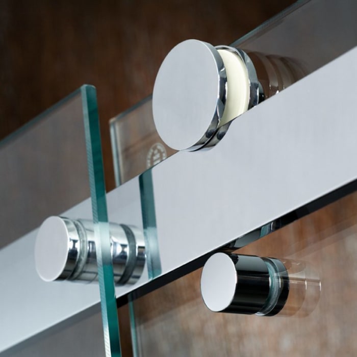 HSK K2P Gleittür 2-teilig 120 cm mit Seitenwand rechts