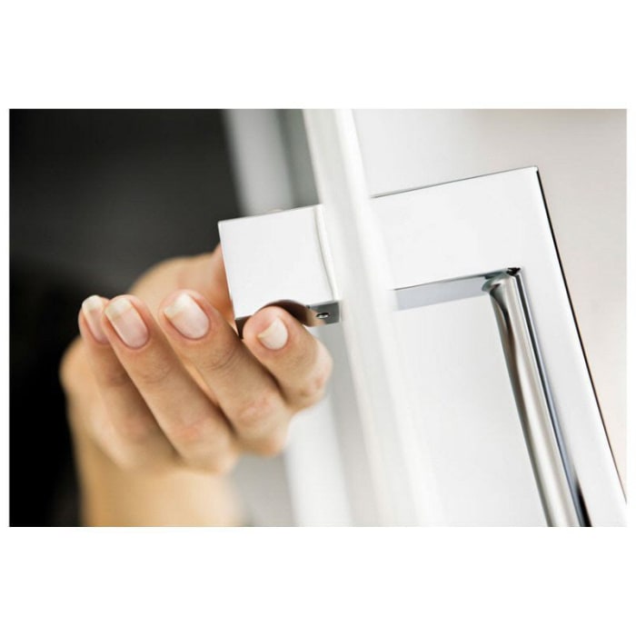 HSK K2P Gleittür 2-teilig mit Seitenwand rechts, Anschlag links, Sonderhöhe