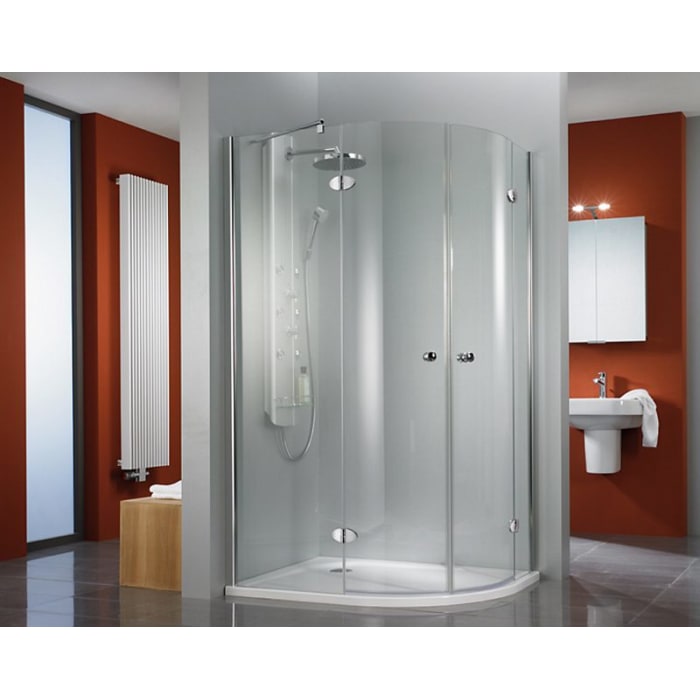 HSK Premium Classic Runddusche 4-teilig 90 x 90 x 185 cm, R 50 cm