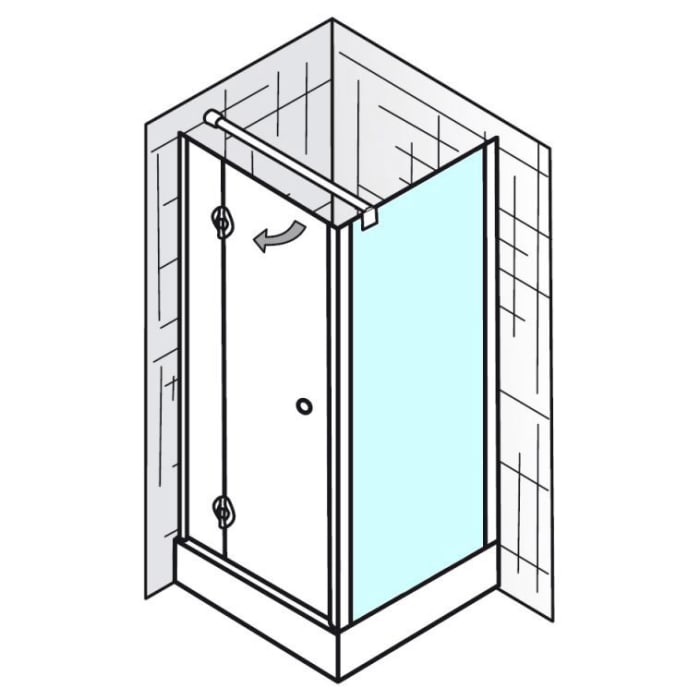 HSK Premium Classic Seitenwand 80 x 200 cm für Drehtüre