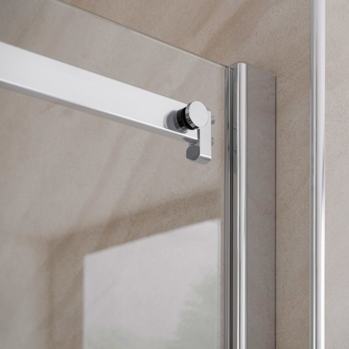 HSK Premium Softcube Gleittür für Nische 140 cm 2-teilig, Festelement links