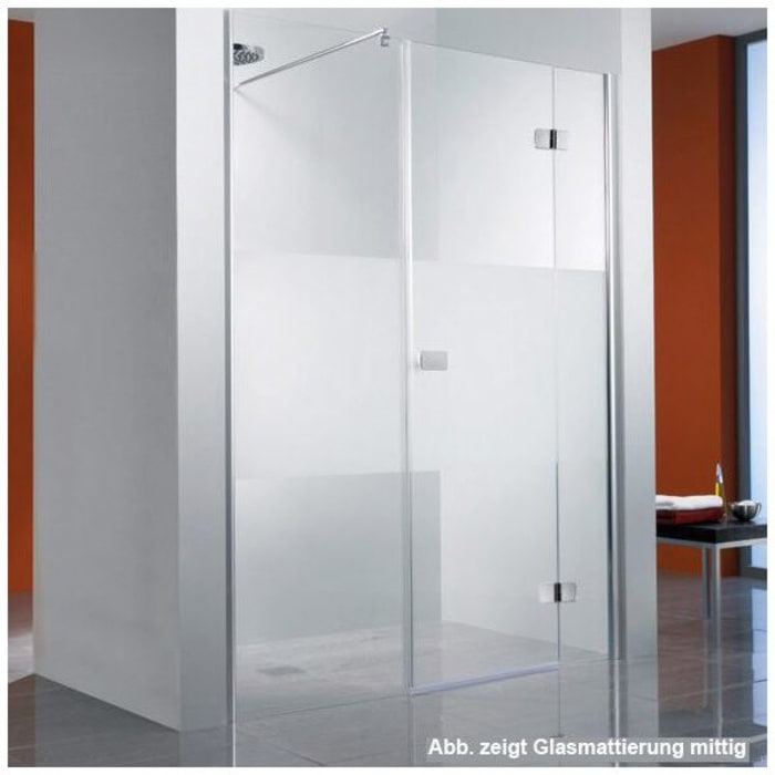 HSK Premium Softcube Drehtüre für Raumnische 3-teilig Sondermaß, Anschlag rechts