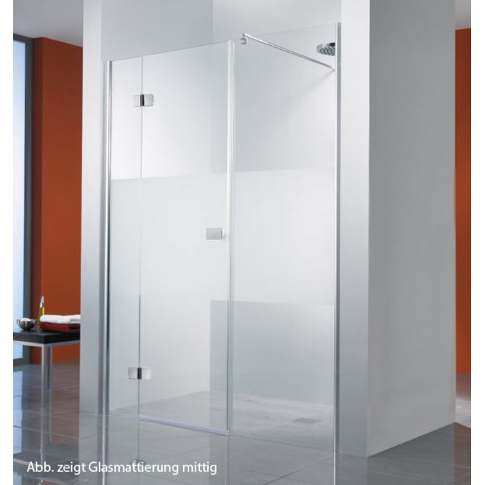 HSK Premium Softcube Drehtüre für Raumnische 3-teilig 160 cm, Anschlag links