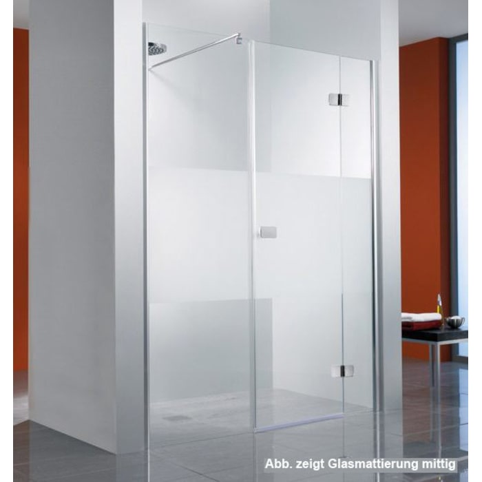 HSK Premium Softcube Drehtüre für Raumnische 3-teilig 160 cm, Anschlag rechts