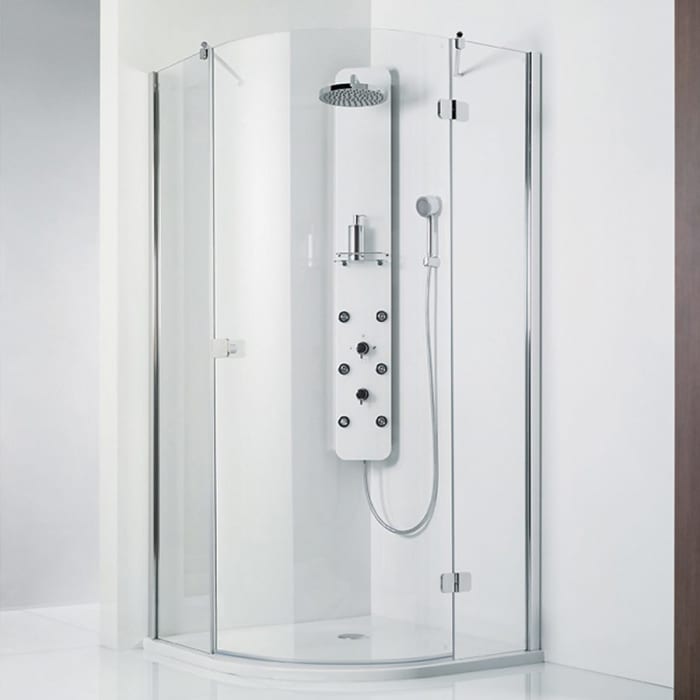 HSK Premium Softcube Runddusche 3-teilig Sondermaß, Anschlag rechts