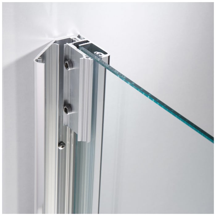 HSK Premium Softcube Runddusche 3-teilig 90 x 90 x 200 cm Radius 55 cm, Anschlag links