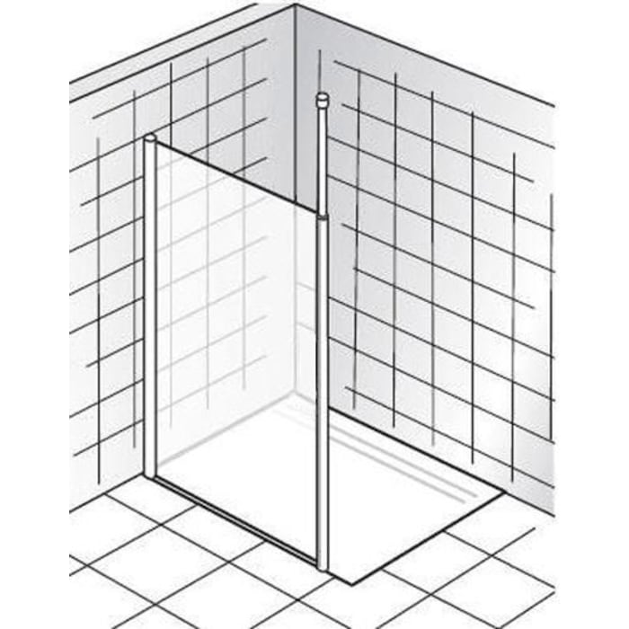 HSK Walk In Easy Comfort 1 Frontelement 90 cm, Anschlag links