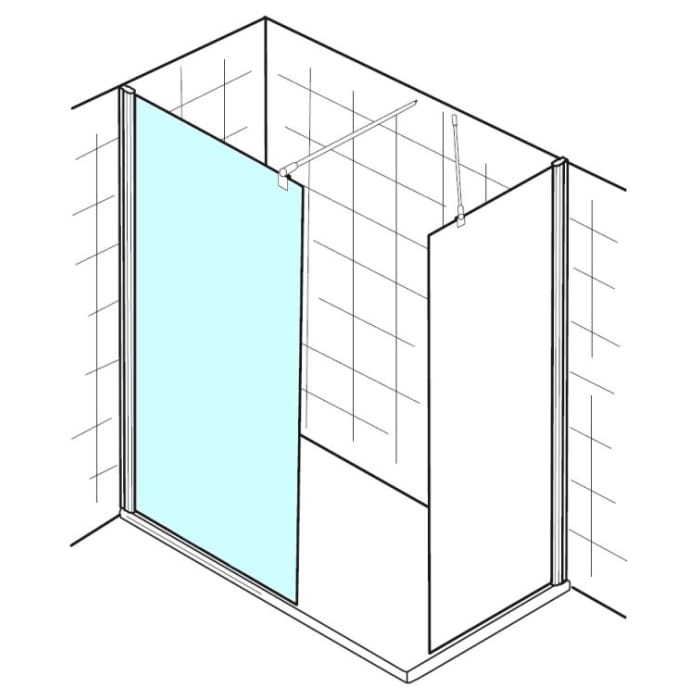 HSK Walk In Premium 2 gerades Element 90 cm
