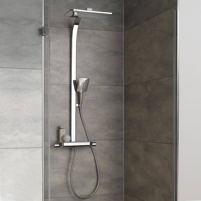 HSK AquaTray Thermostat Duschsystem mit Schwallbrause