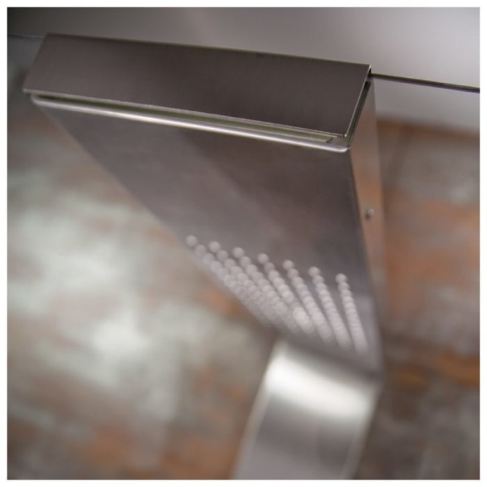 HSK Lavida Duschpaneel mit Regentraverse, gekürzt für Wandmontage