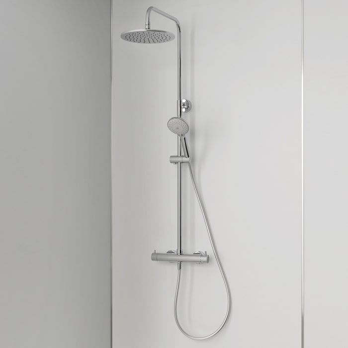 HSK Shower-Set Modell RS 200 Mix, Kopfbrause flach, rund 30 cm