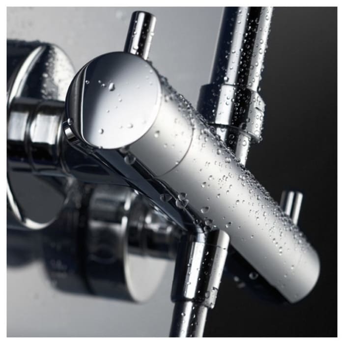 HSK Shower-Set Modell RS 200 Thermostat, Kopfbrause superflach, rund 30 cm