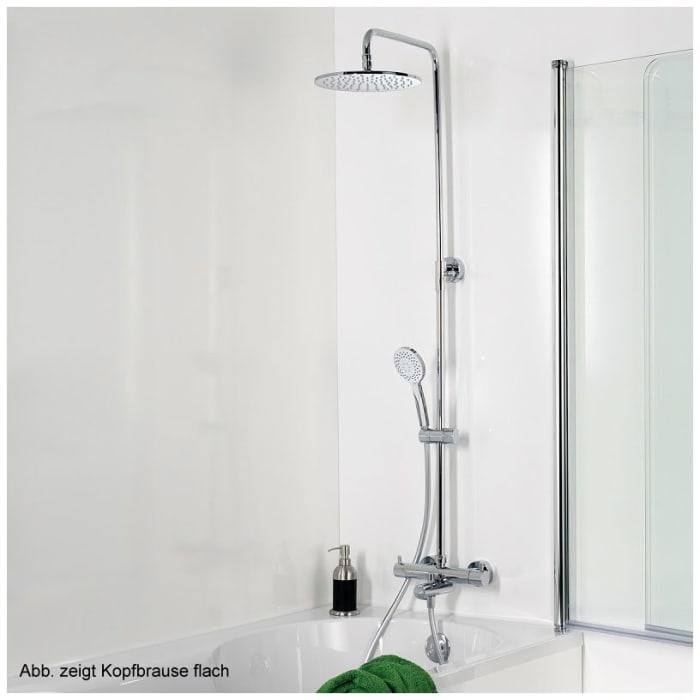 HSK Shower-Set Modell RS 200 Thermostat für Badewanne, Kopfbrause superflach, rund 30 cm