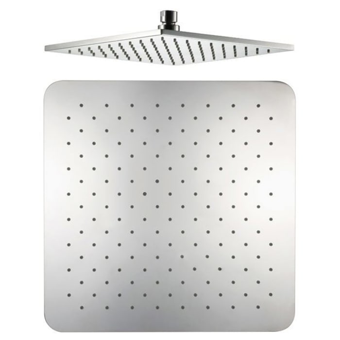 HSK Shower-Set Modell RS 500 Thermostat eckig, Kopfbrause flach, eckig 25 x 25 cm