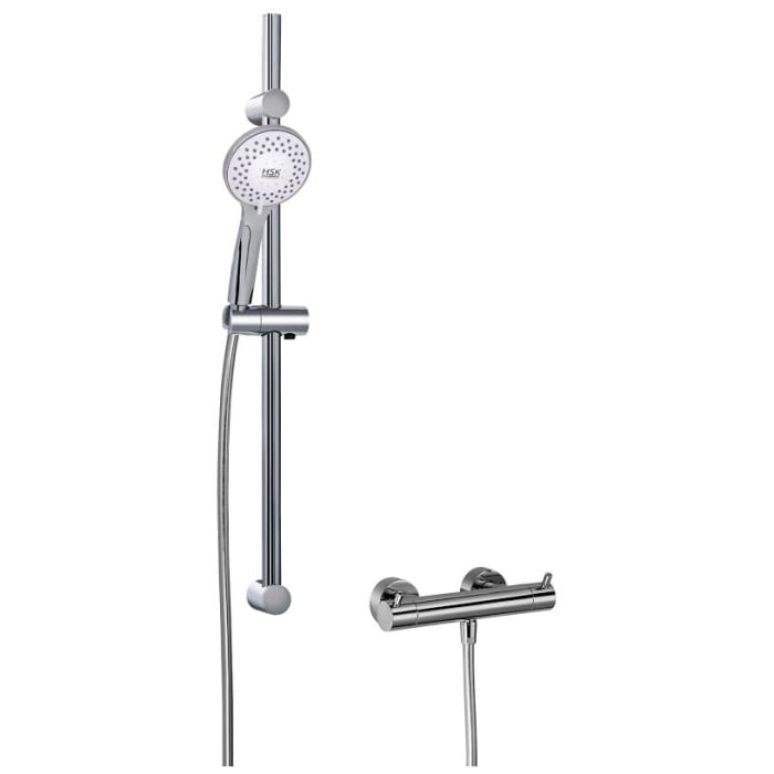HSK Shower Set 1.21 mit Design Handbrause und AP-Sicherheitsthermostat rund