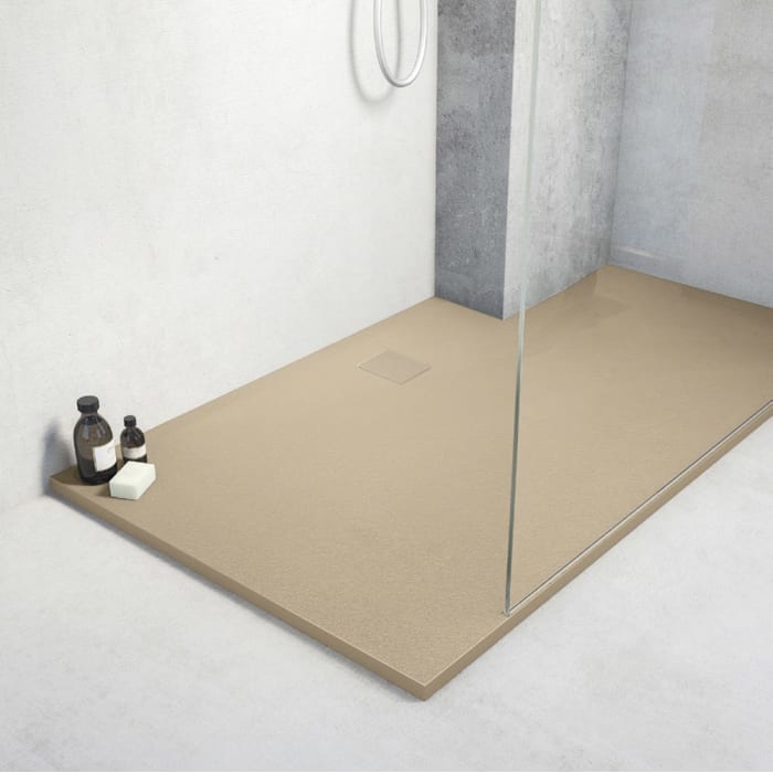 HSK Marmor-Polymer-Duschwanne Steinoptik 90 x 90 cm