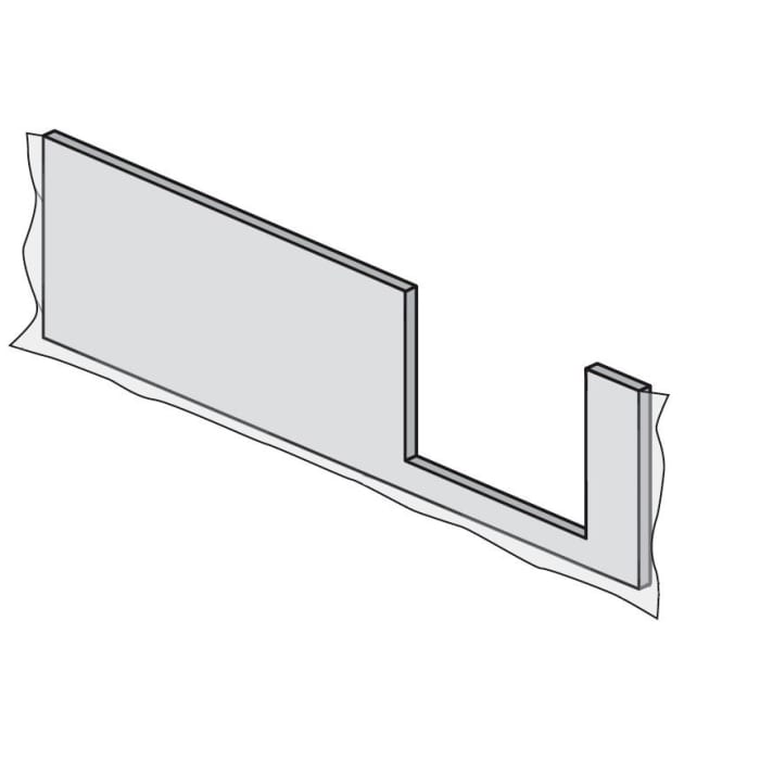 HSK Frontschürze für Dobla Duschwanne 160 cm Einstieg rechts