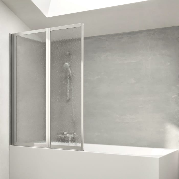 HÜPPE Combinett 2 Badewannenabtrennung 2-teilig Kunstglas 100 cm