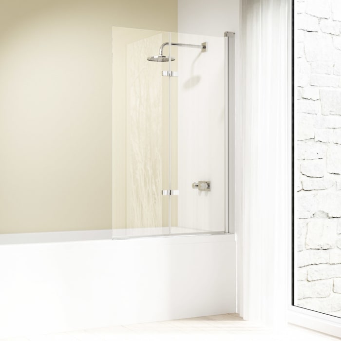 HÜPPE Design elegance Badewannenabtrennung Schwingfalttür 100 cm, Anschlag rechts