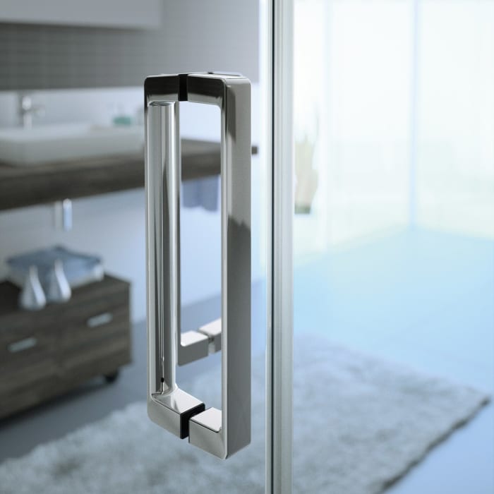 HÜPPE Classics 2 EasyEntry Gleittür 1-teilig mit Festteil rechts 160 x 200 cm, Glas ohne Anti-Plaque