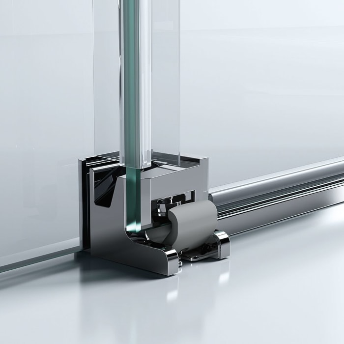 HÜPPE Classics 2 Gleittüreckeinstieg 3-teilig 70 x 190 cm, Glas ohne Anti-Plaque