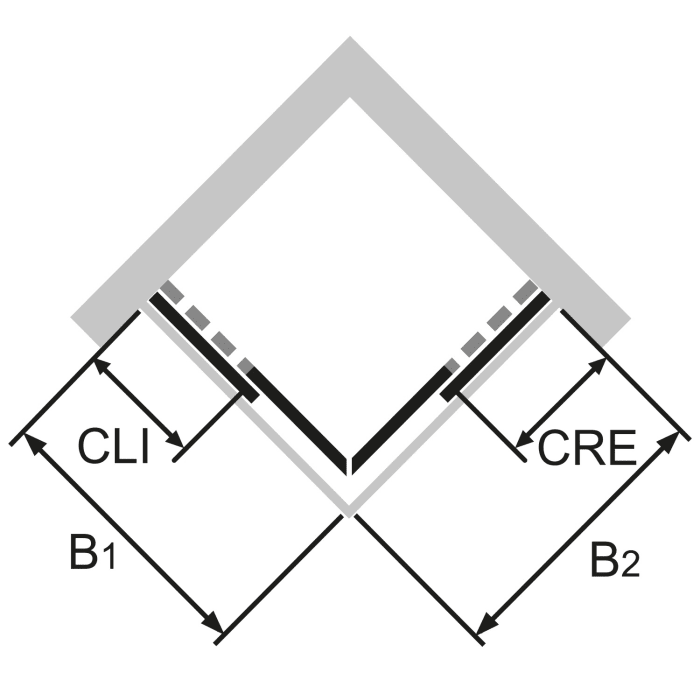 HÜPPE Classics 2 Gleittüreckeinstieg 2-teilig 100/100 x 200 cm, Glas mit Anti-Plaque