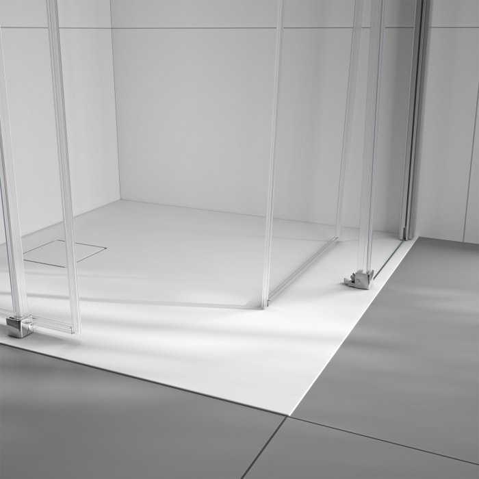 HÜPPE Classics 2 EasyEntry Gleittüreckeinstieg 1/2-Teil Rechts 80 x 200 cm, Glas mit Anti-Plaque