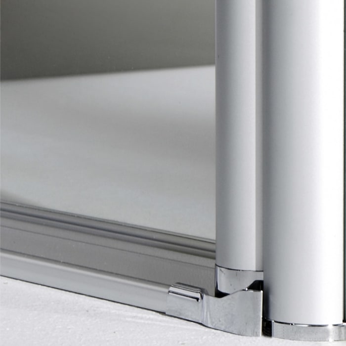 HÜPPE Classics 2 Schwingtür in Nische 78 x 190 cm, Glas mit Anti-Plaque