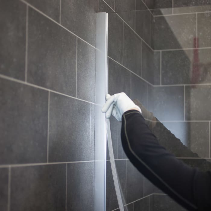 HÜPPE Classics 2 Schwingtür für Seitenwand/Eckeinstieg 90 x 190 cm, Glas mit Anti-Plaque