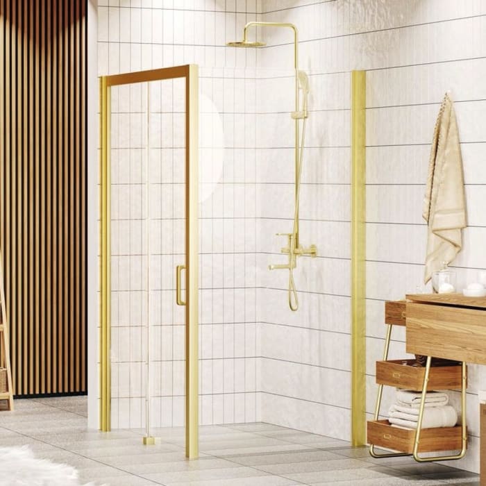 HÜPPE Classics 2 Seitenwand für Gleittür 100 x 200 cm, Glas mit Anti-Plaque