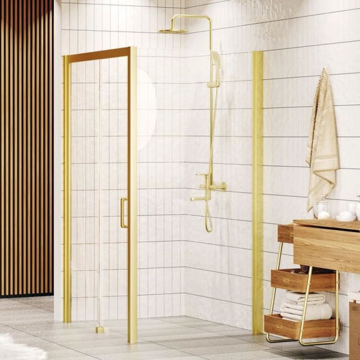 HÜPPE Classics 2 EasyEntry Seitenwand für Gleittür 90 x 200 cm, Glas ohne Anti-Plaque