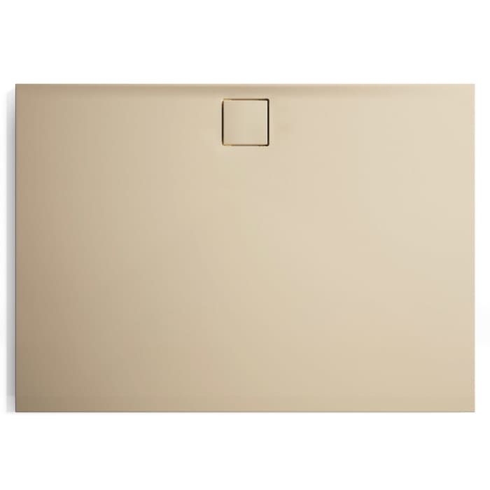 HÜPPE EasyFlat 4-Eck Duschwanne 140 x 100 cm, Ablauf an langer Seite