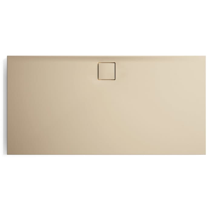 HÜPPE EasyFlat 4-Eck Duschwanne 160 x 80 cm, Ablauf an langer Seite