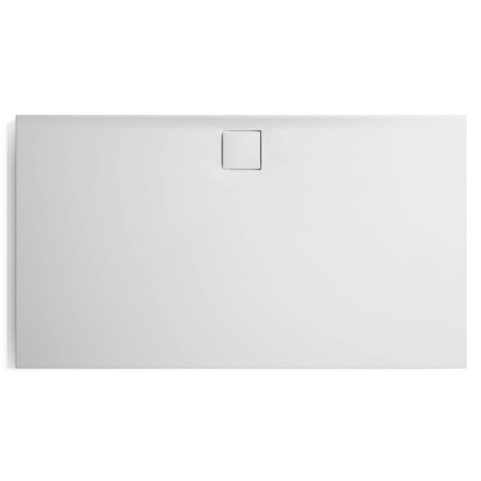 HÜPPE EasyFlat 4-Eck Duschwanne 160 x 90 cm, Ablauf an langer Seite