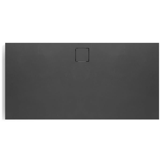 HÜPPE EasyFlat 4-Eck Duschwanne 160 x 80 cm, Ablauf an langer Seite