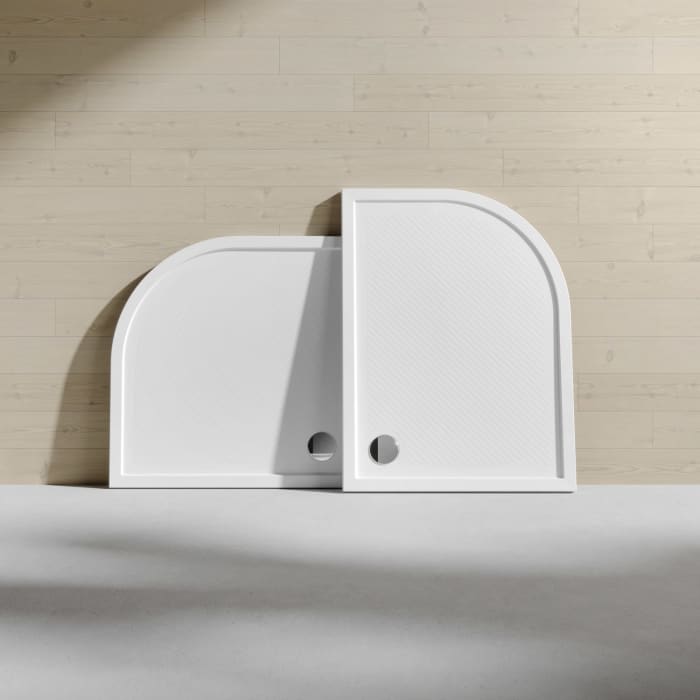 HÜPPE Purano Viertelkreisduschwanne 100 x 90 cm