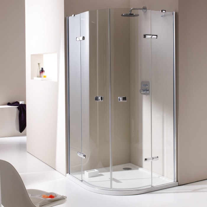 HÜPPE Purano Viertelkreisduschwanne 80 x 80 cm