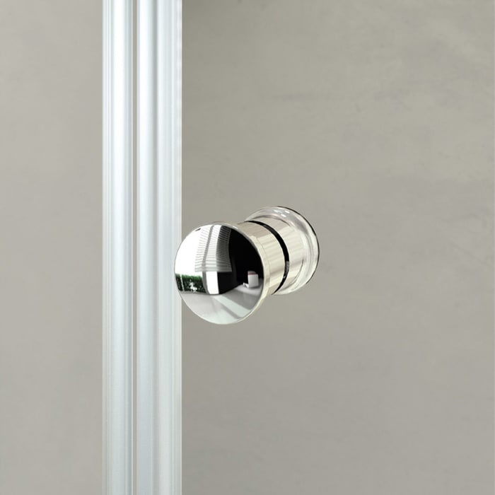 HÜPPE Pulsano 4-Eck Schwingtür für Seitenwand/Eckeinstieg 80 x 200 cm, Glas ohne Anti-Plaque