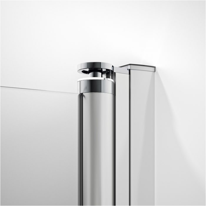 HÜPPE Pulsano 4-Eck Schwingtür für Seitenwand/Eckeinstieg 100 x 200 cm, Glas ohne Anti-Plaque