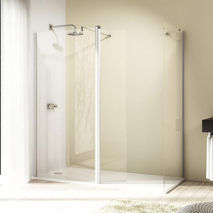 HÜPPE Design elegance Schwingtür mit festem Segment für Walk-In 100 cm