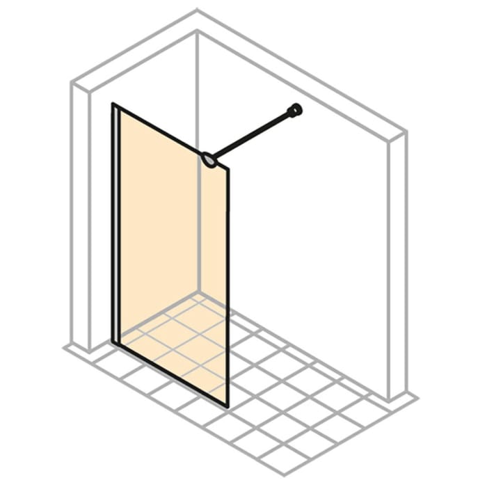 HÜPPE Design elegance Walk-In Seitenwand alleinstehend 90 cm