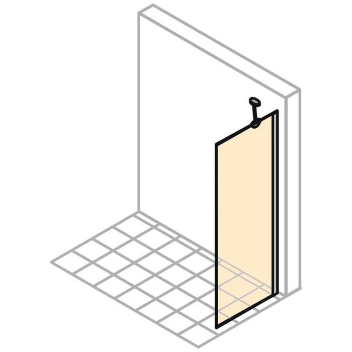 HÜPPE Design elegance Walk-In Seitenwand alleinstehend Sondermaß