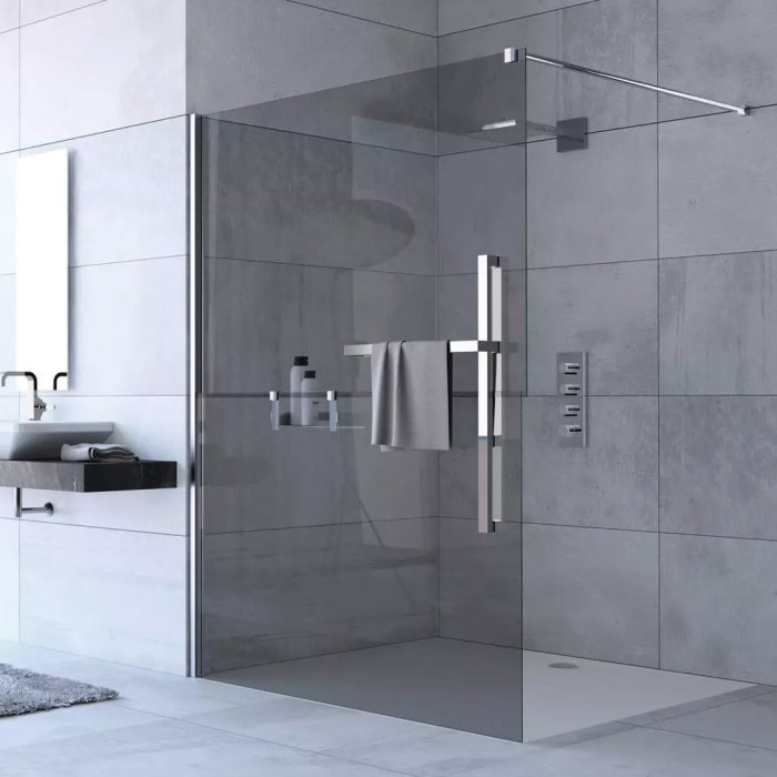 HÜPPE Duplo pure Walk-In 100 cm, Anschlag links