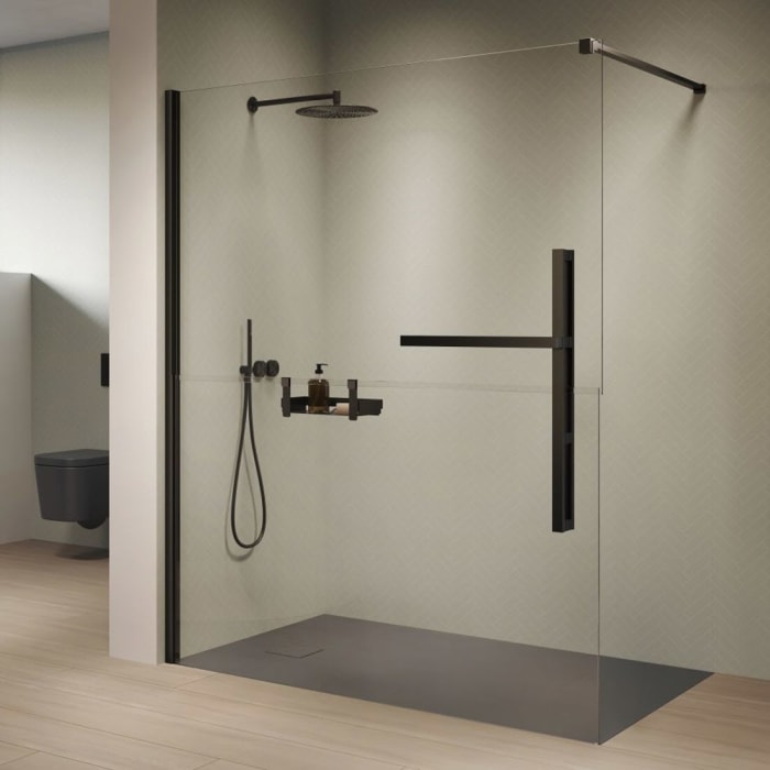 HÜPPE Duplo pure Walk-In Sondermaß 140,1 - 180 cm, Anschlag links