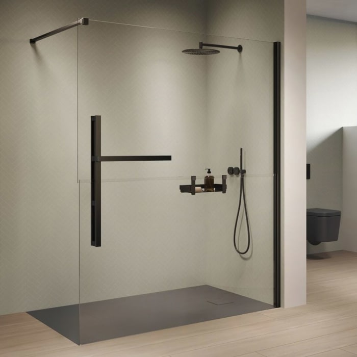 HÜPPE Duplo pure Walk-In 130 cm, Anschlag rechts