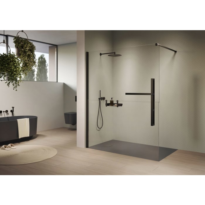 HÜPPE Duplo pure Walk-In 140 cm, Anschlag links