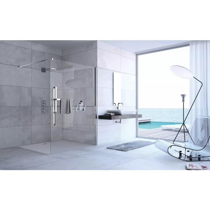 HÜPPE Duplo pure Walk-In 140 cm, Anschlag rechts