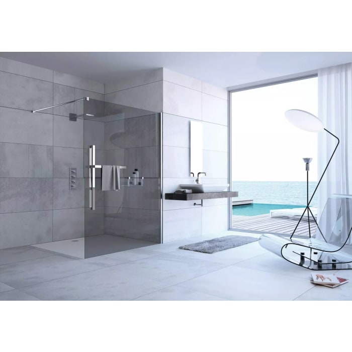 HÜPPE Duplo pure Walk-In Sondermaß 140,1 - 180 cm, Anschlag rechts