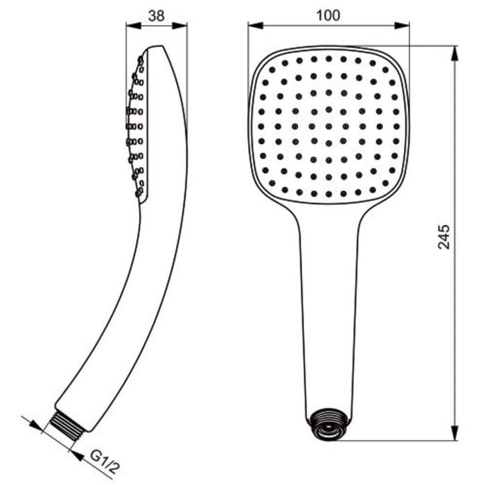 Ideal Standard Idealrain Cube 1-Funktionshandbrause M1